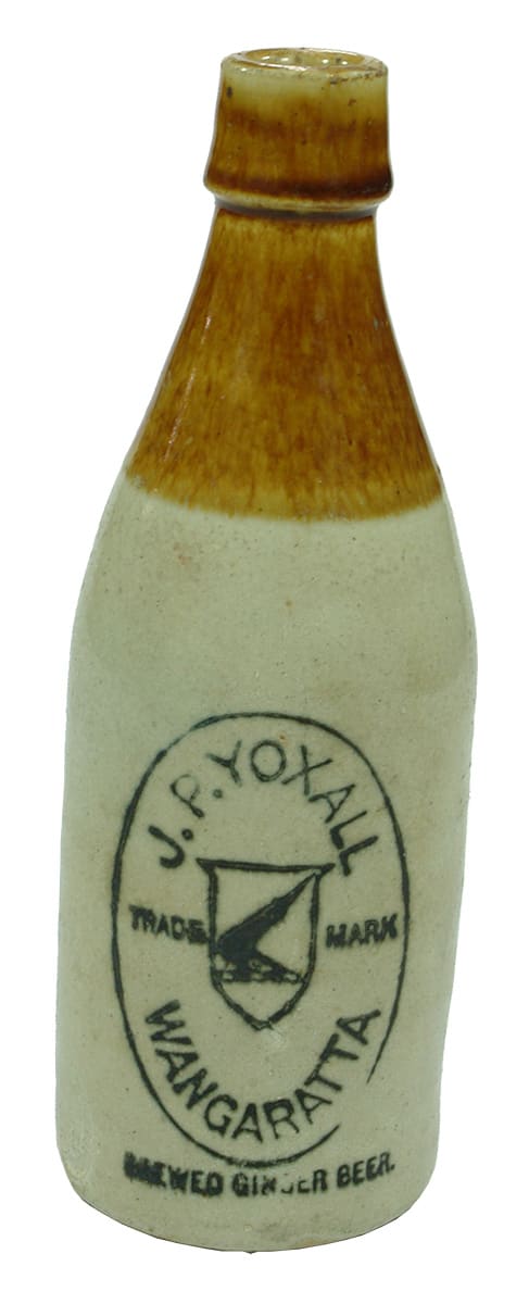 Yoxall Wangaratta Bendigo Pottery Ginger Beer Bottle