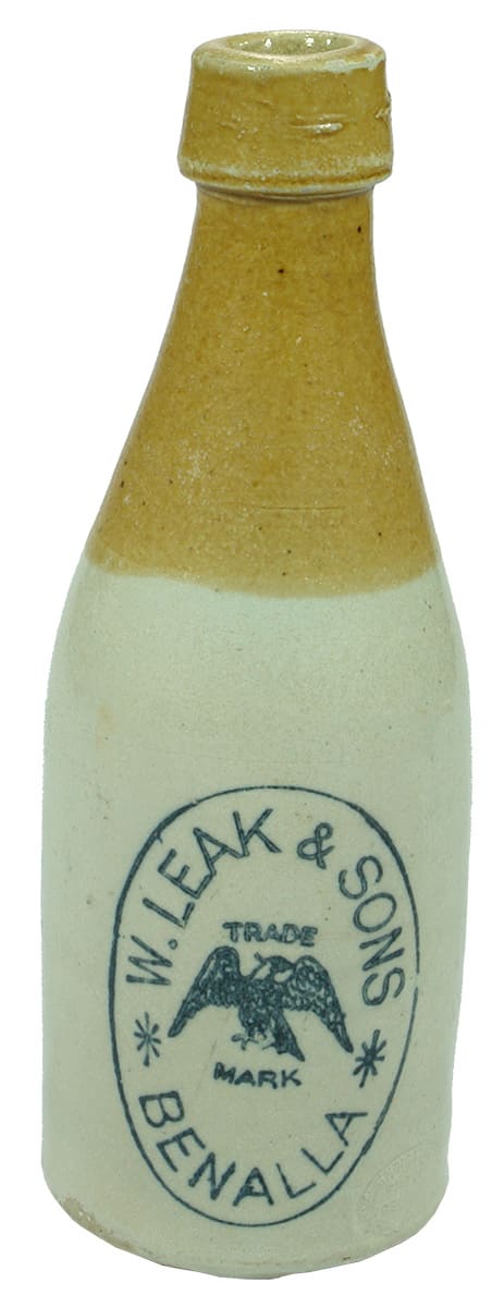 Leak Benalla Eagle Stone Ginger Beer Bottle