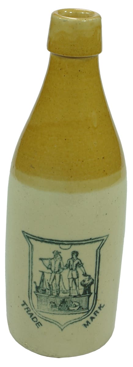 Rowlands Miner Farmer Ballarat Melbourne Stoneware Ginger Beer