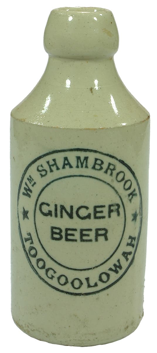 Shambrook Toogoolowah Stoneware Ginger Beer Old Bottle