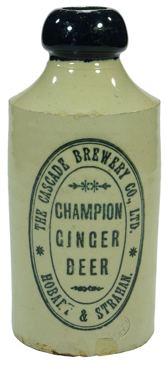 Cascade Brewery Hobart Strahan Blue Lip Ginger Beer Bottle