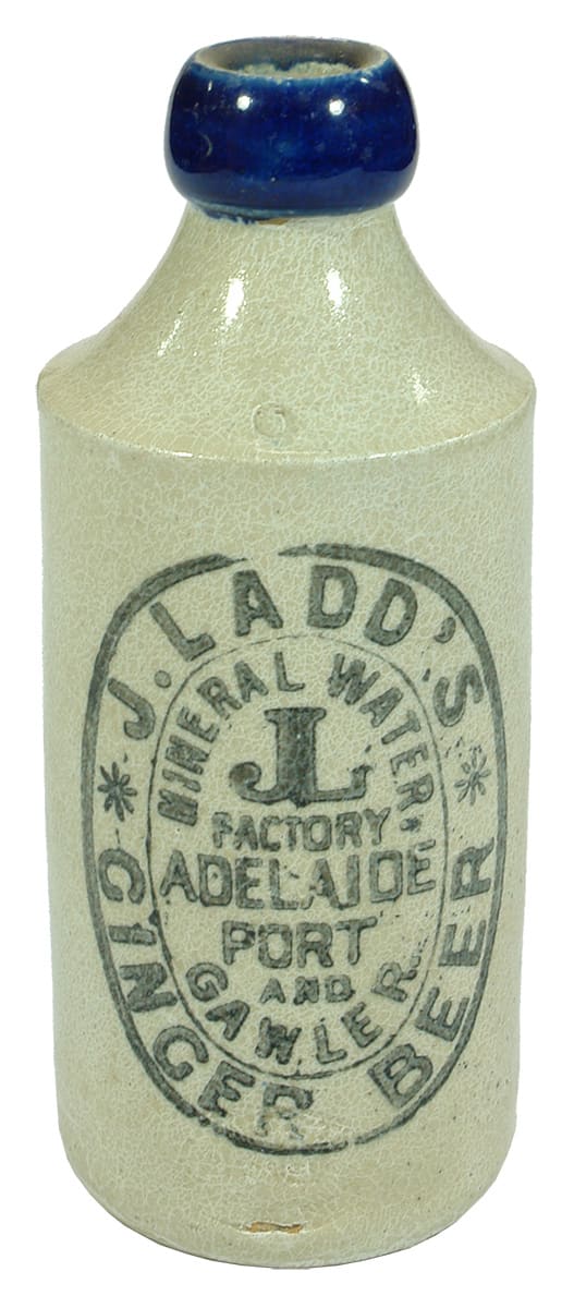 Ladd Mineral Water Factory Adelaide Gawler Ginger Beer Bottle