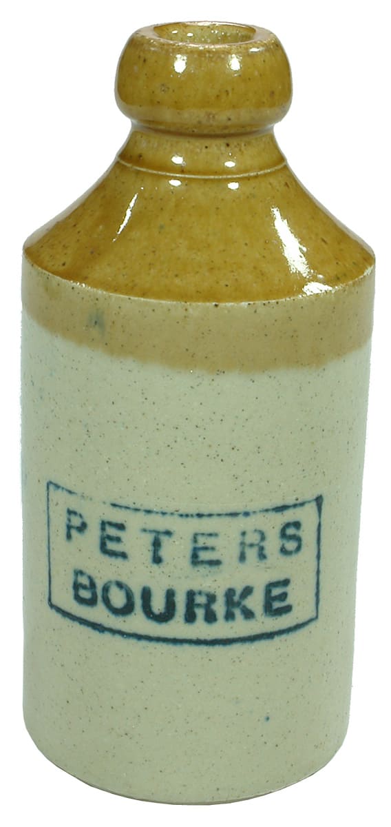 Peters Bourke Stoneware Antique Ginger Beer Bottle