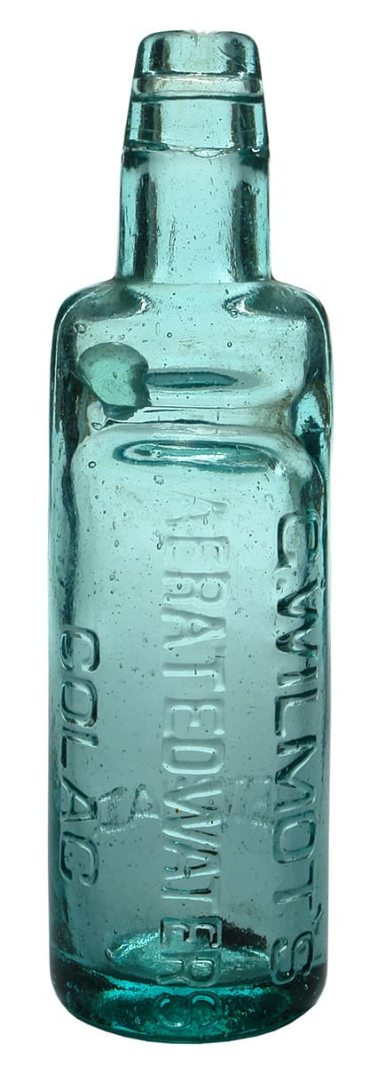 Wilmot Aerated Waters Colac Codd Bottle