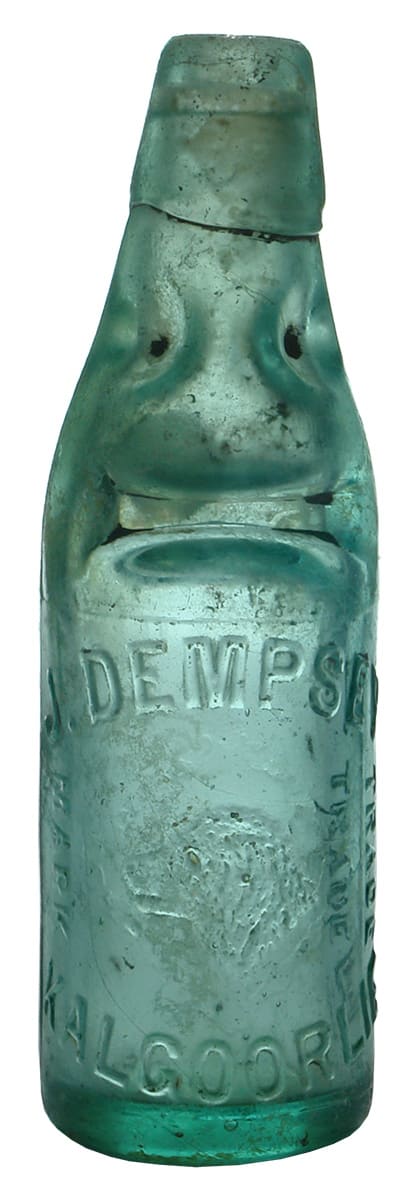 Dempsey Kalgoorlie Dogs Head Codd Marble Bottle