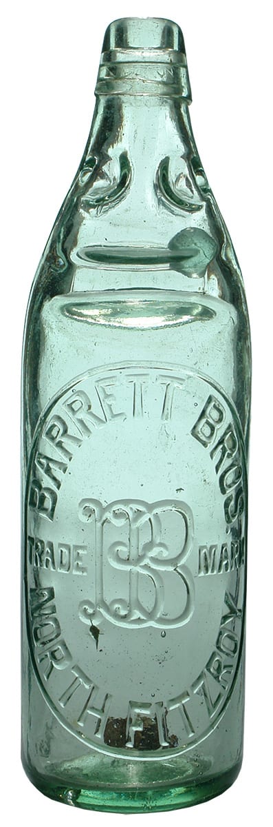 Barrett Bros North Fitzroy Monogram Codd Bottle