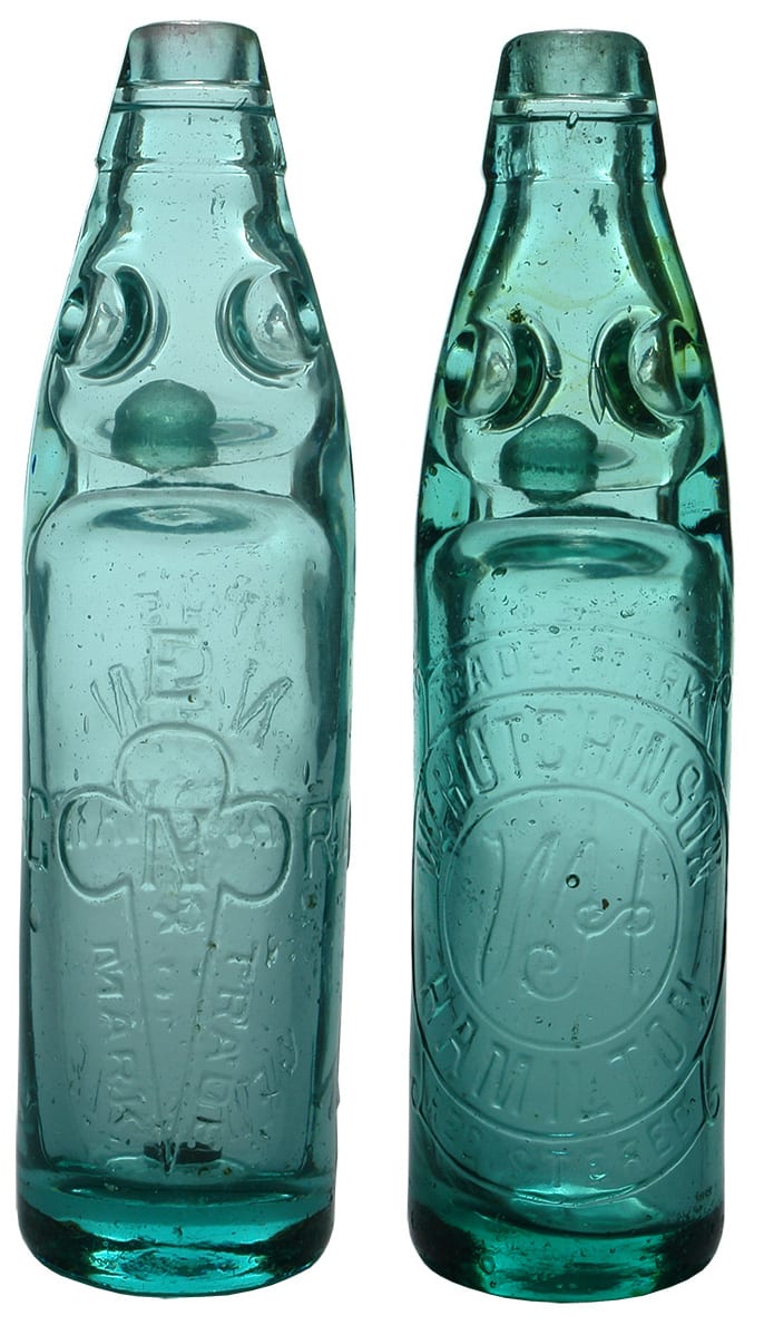 Newcastle Hutchinson Antique Codd Bottles