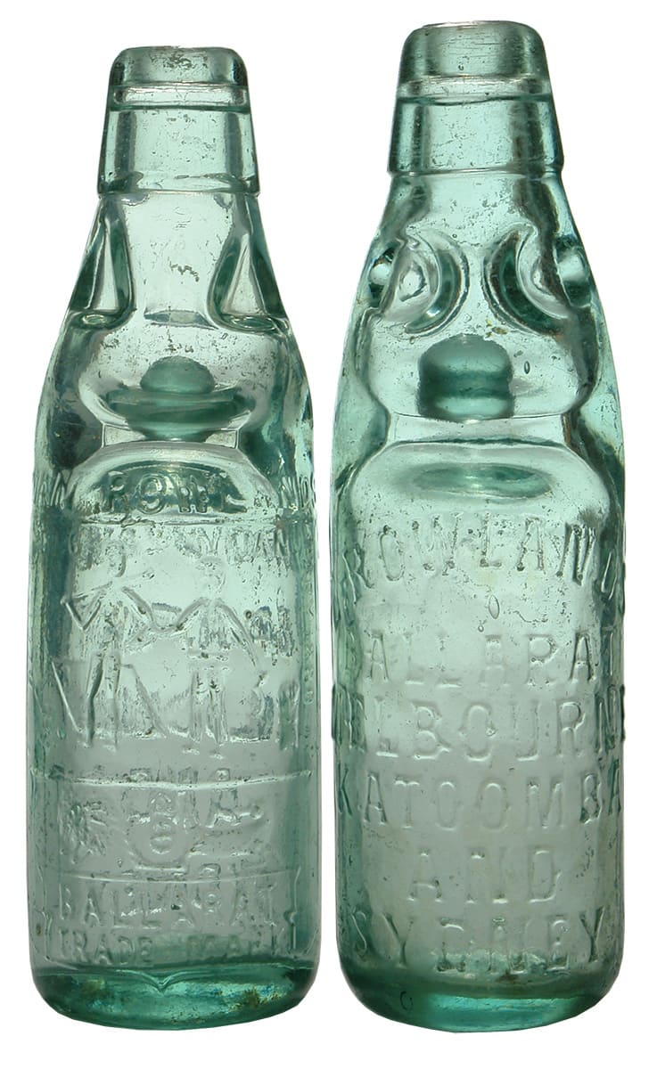 Rowlands Antique Codd Marble Bottles