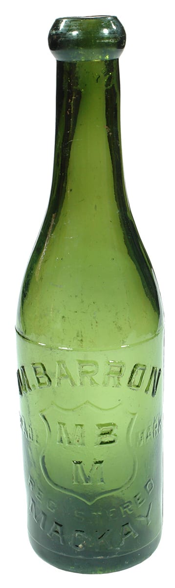 Barron Mackay Green Blob Top Bottle