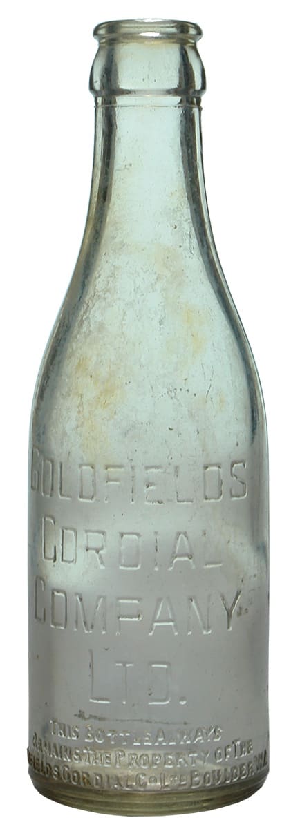 Goldfields Cordial Company Kalgoorlie Crown Seal Bottle