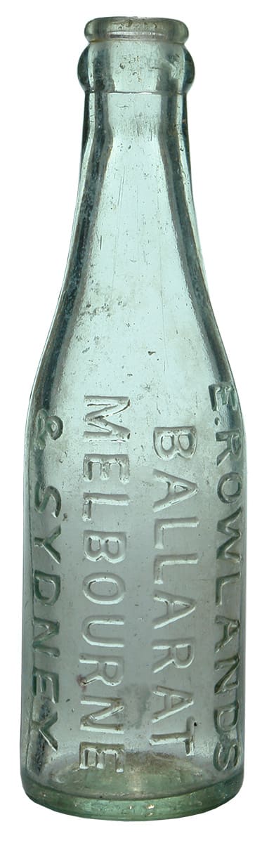 Rowlands Ballarat Melbourne Sydney Crown Seal Bottle