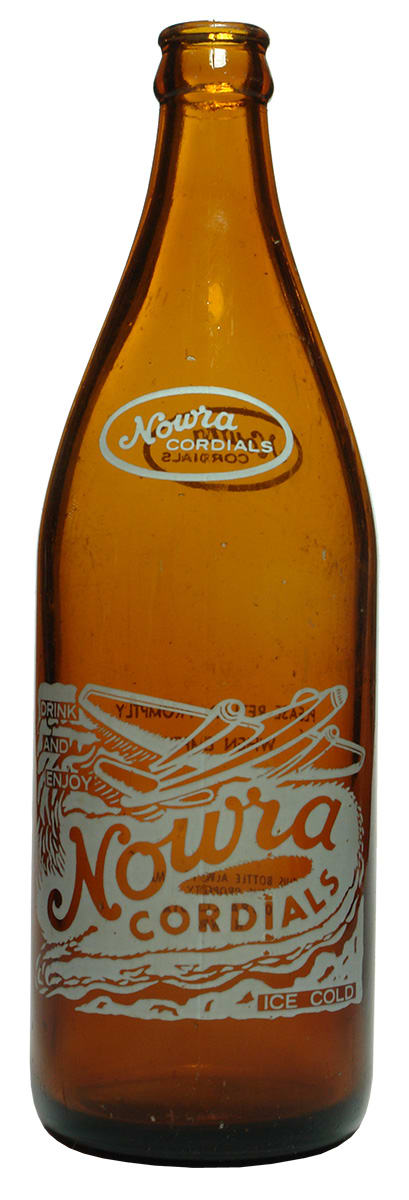 Nowra Cordials Plane Ceramic Label Bottle