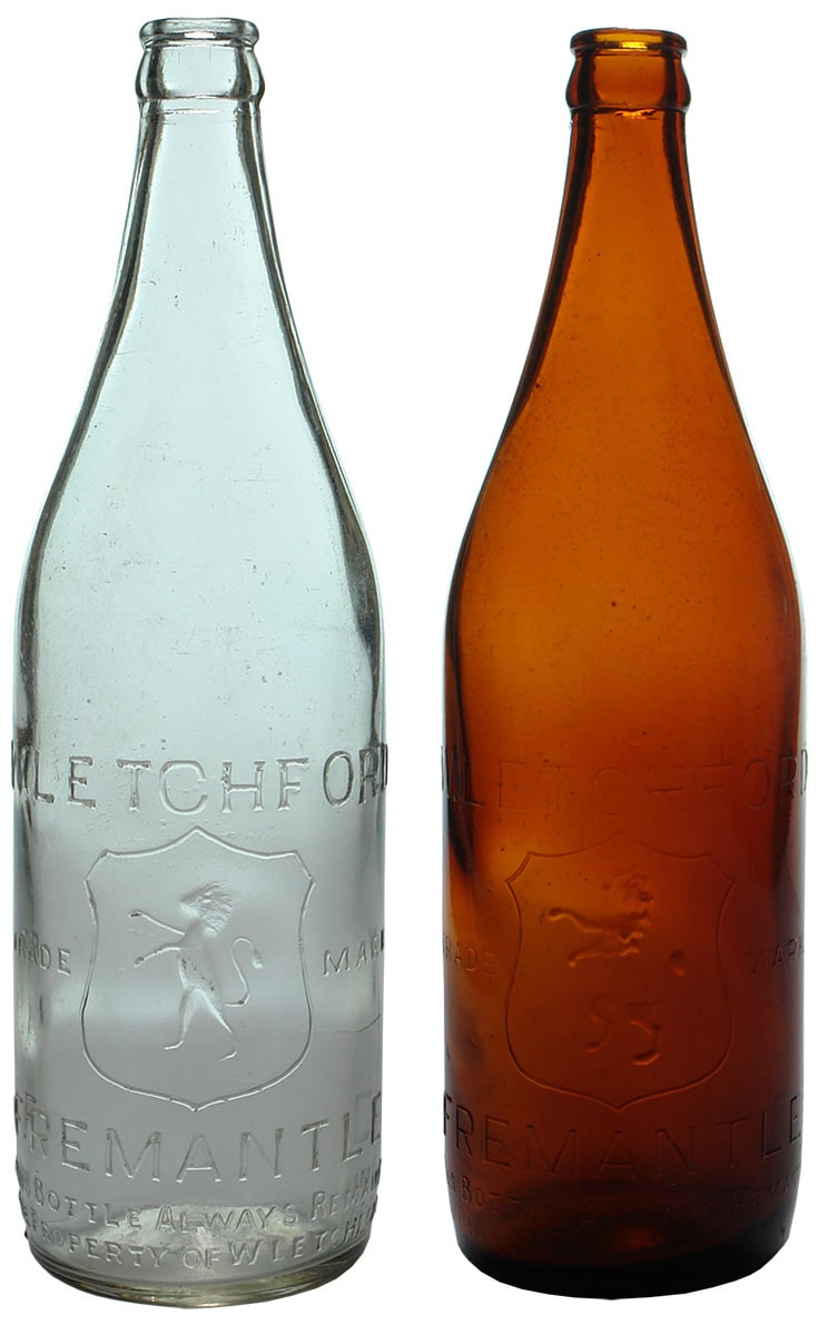 Letchford Fremantle Lion Crown Seal Bottles