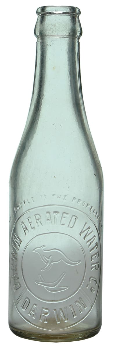 Darwin Aerated Water Kangaroo Crown Seal Bottle