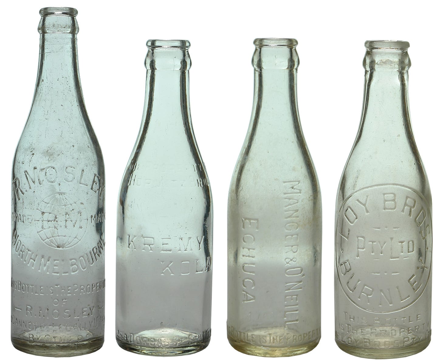 Vintage Victorian Crown Seal Bottles