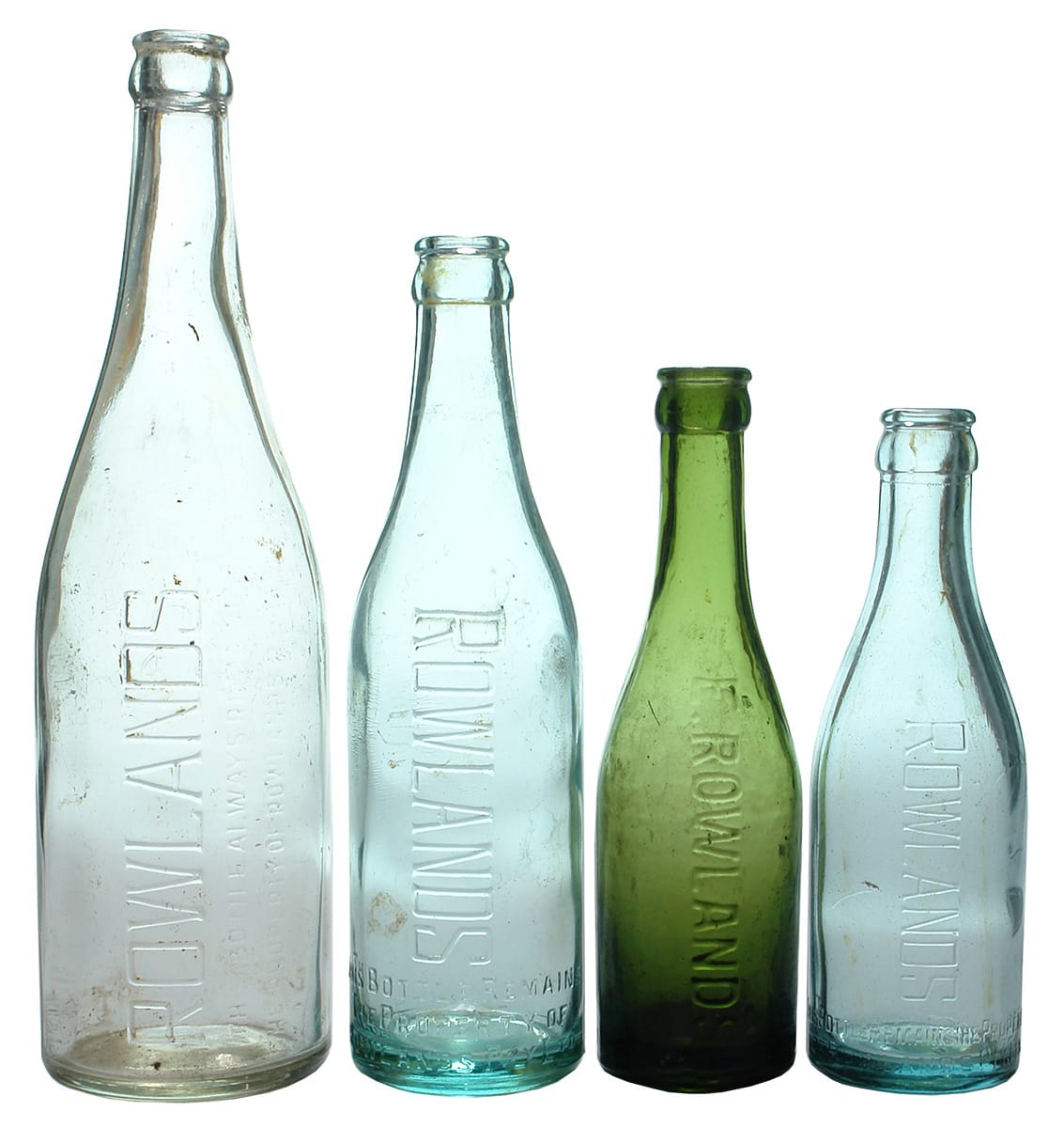 Vintage Rowlands Crown Seal Bottles