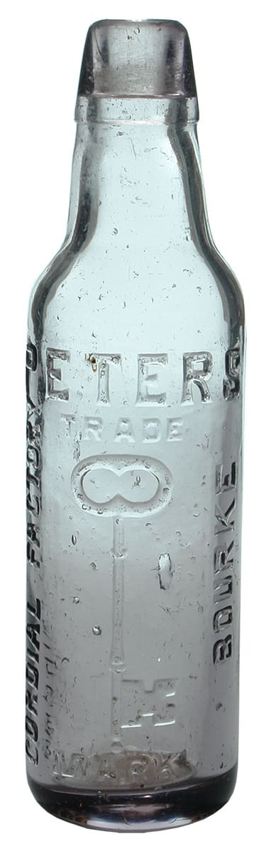 Peters Cordial Factory Bourke Key Lamont Bottle
