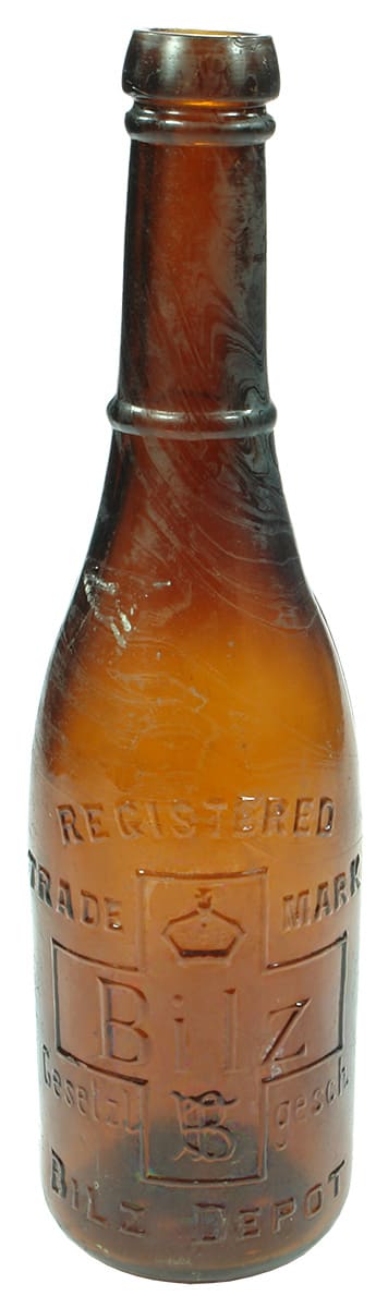 Bilz Melbourne Lightning Stopper Amber Bottle