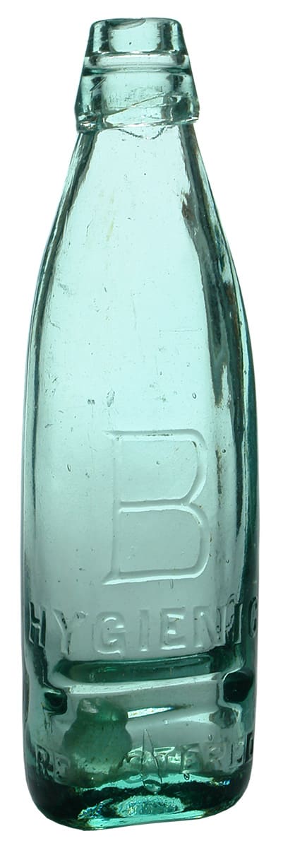 B Hygienic Billows Patent Soda Bottle