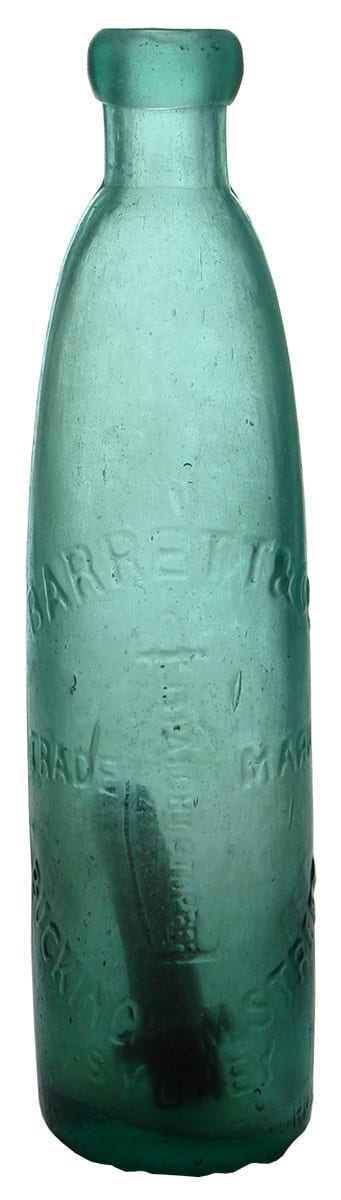 Barrett Sydney Hogben Patent Stick Stopper Bottle