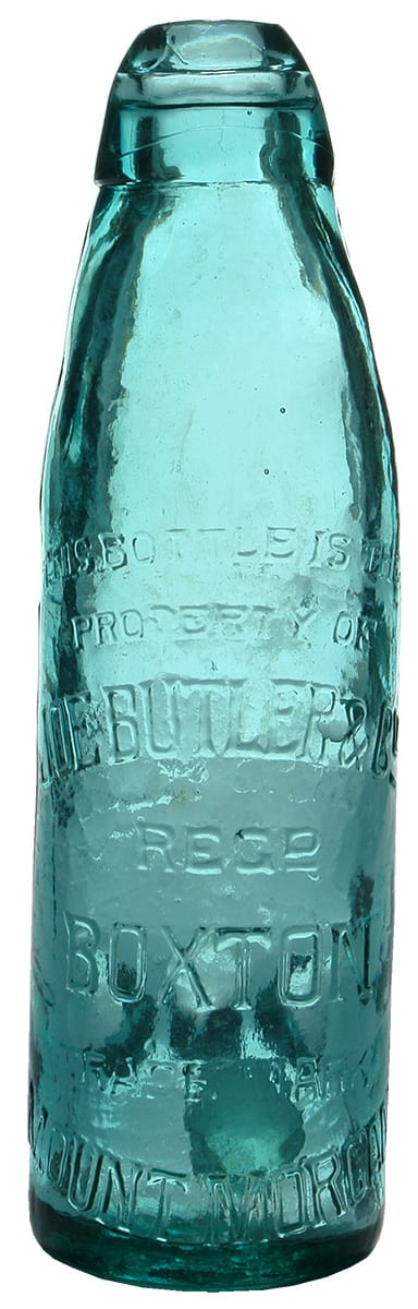 Joe Butler Boxton Mount Morgan Patent Bottle