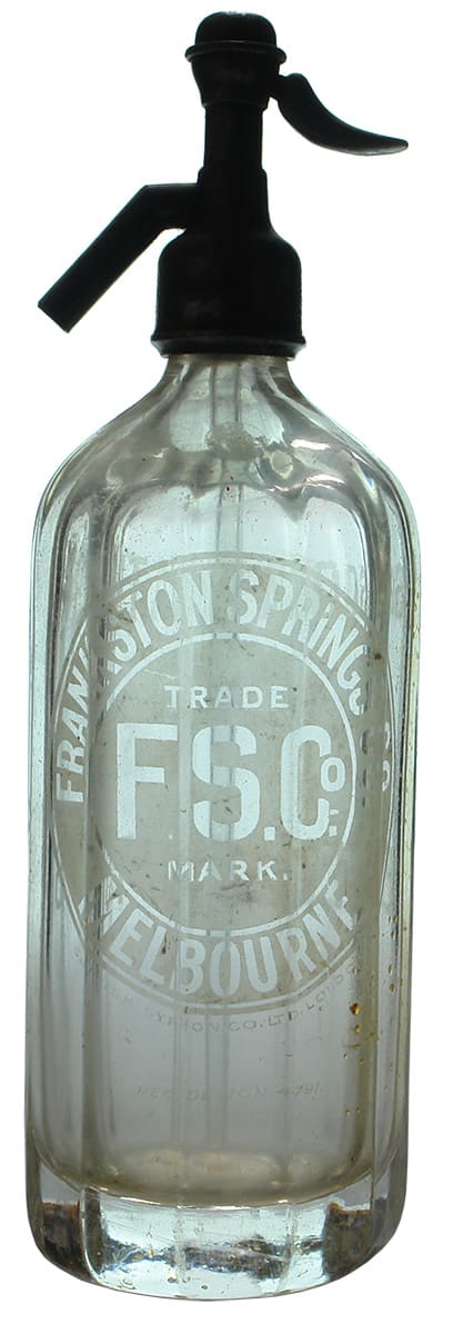 Frankston Springs Melbourne Vintage Soda Syphon