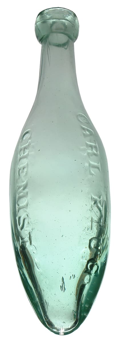 Carl Klug Chemist Hamilton Torpedo Bottle