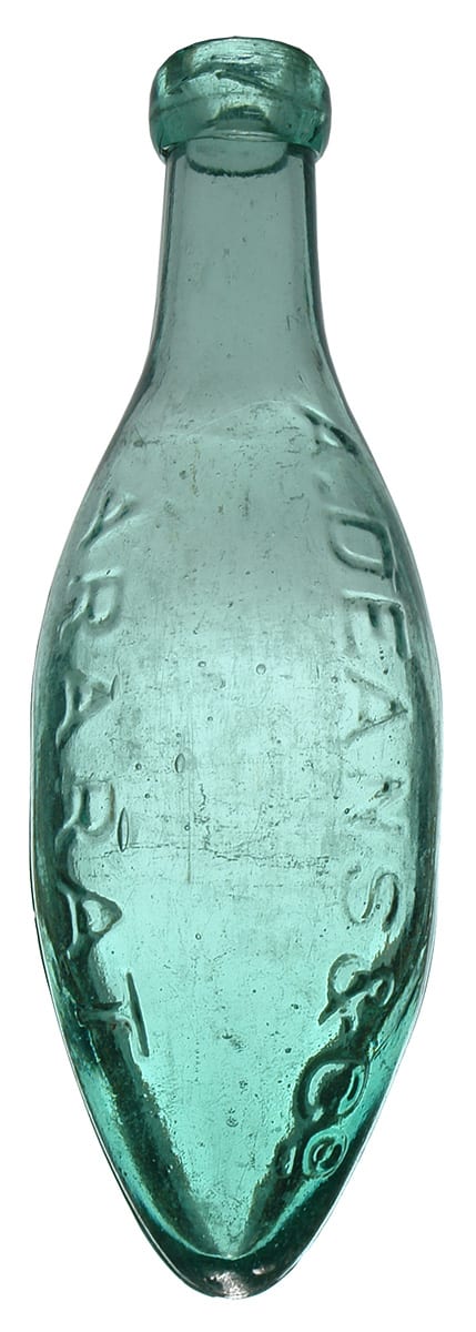 Deans Ararat Antique Soda Torpedo Bottle