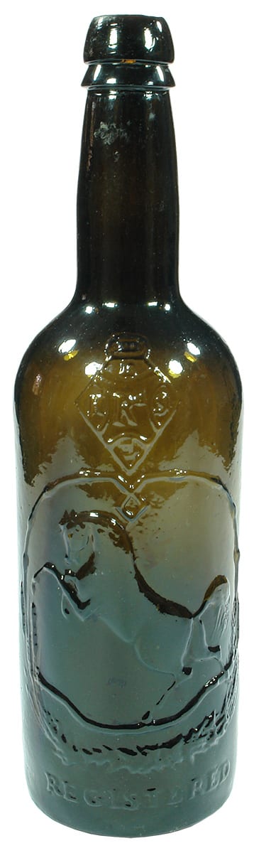Black Horse Ale Whiskey Bottle Glass