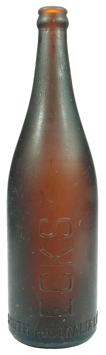 Ecks South Australia Amber Beer Bottle