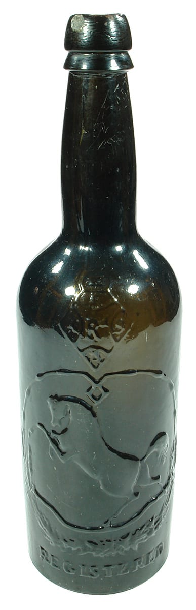 Black Horse Ale Whisky Bottle Glass