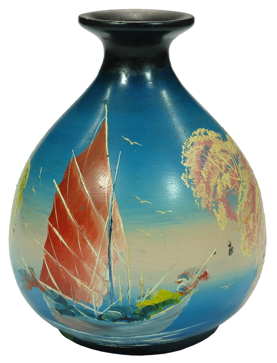 Hand Painted Chinese Tiger Whisky Ceramic Bottle