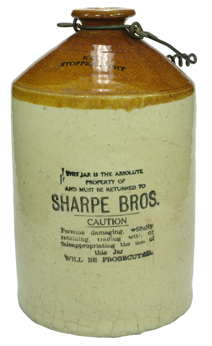 Sharpe Bros Stoneware Demijohn