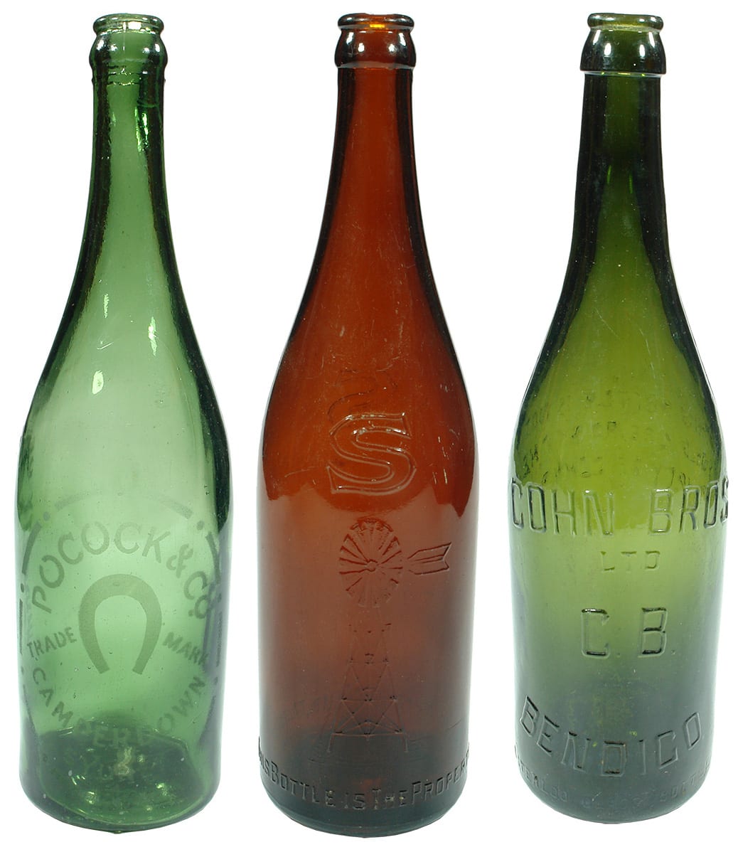 Collection Glass Beer Bottles
