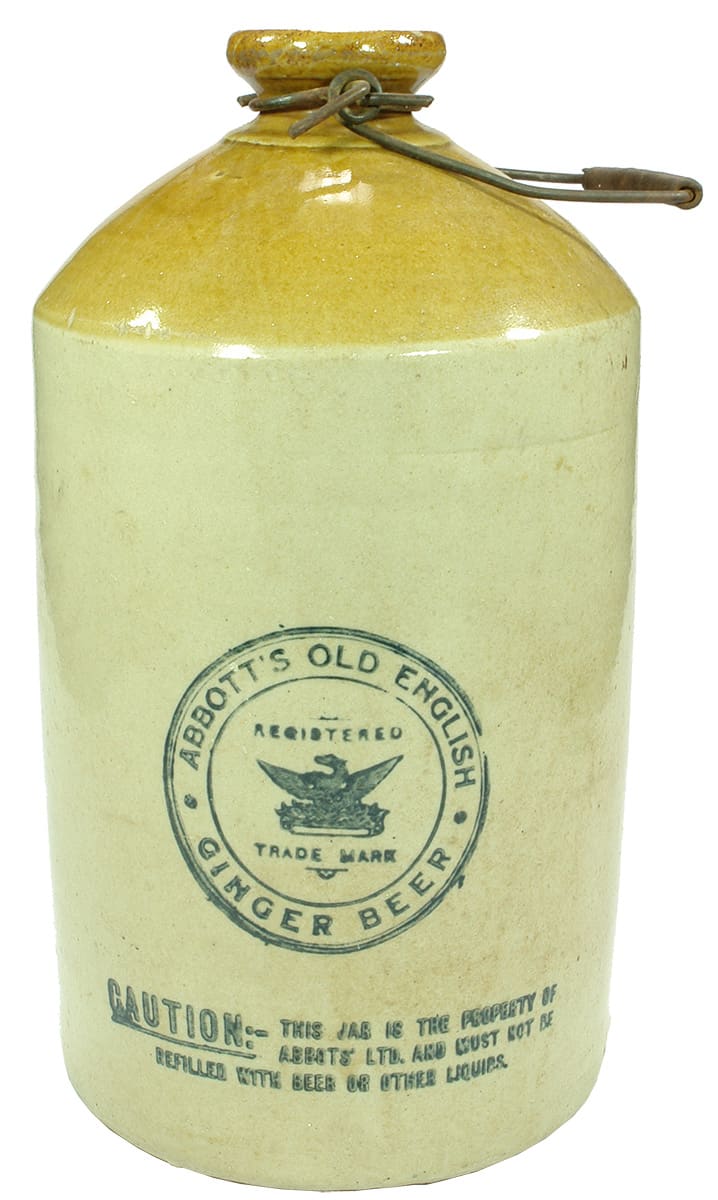 Abbott's Old English Ginger Beer Tasmania Demijohn