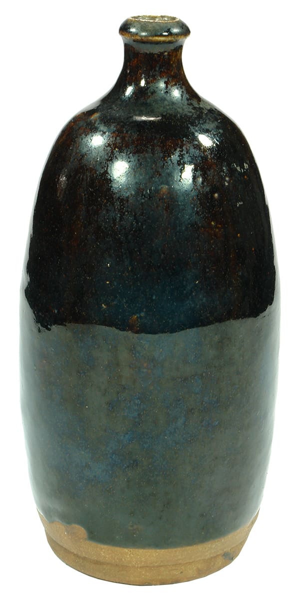 Dark Brown Glaze Ceramic Chinese Bottle