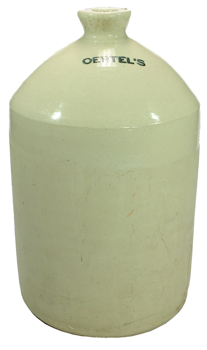 Oertel's White Stoneware Sydney Demijohn