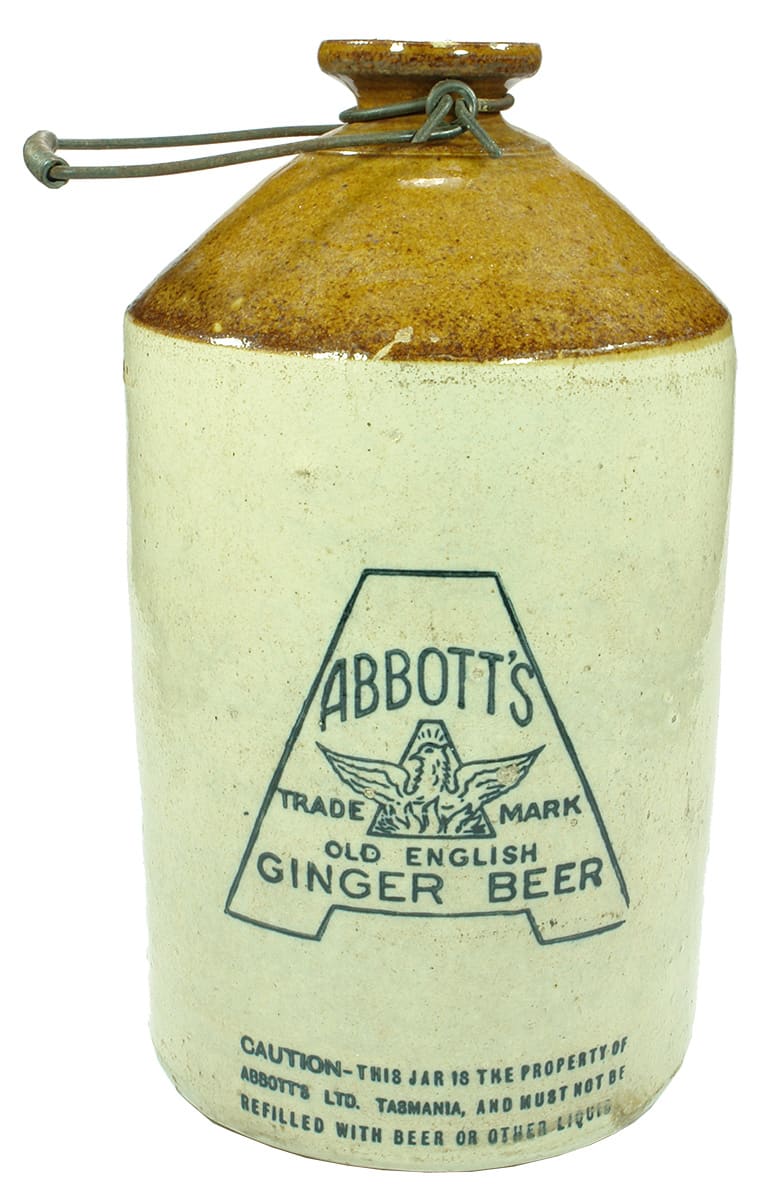 Abbott's Old English Ginger Beer Tasmania Demijohn