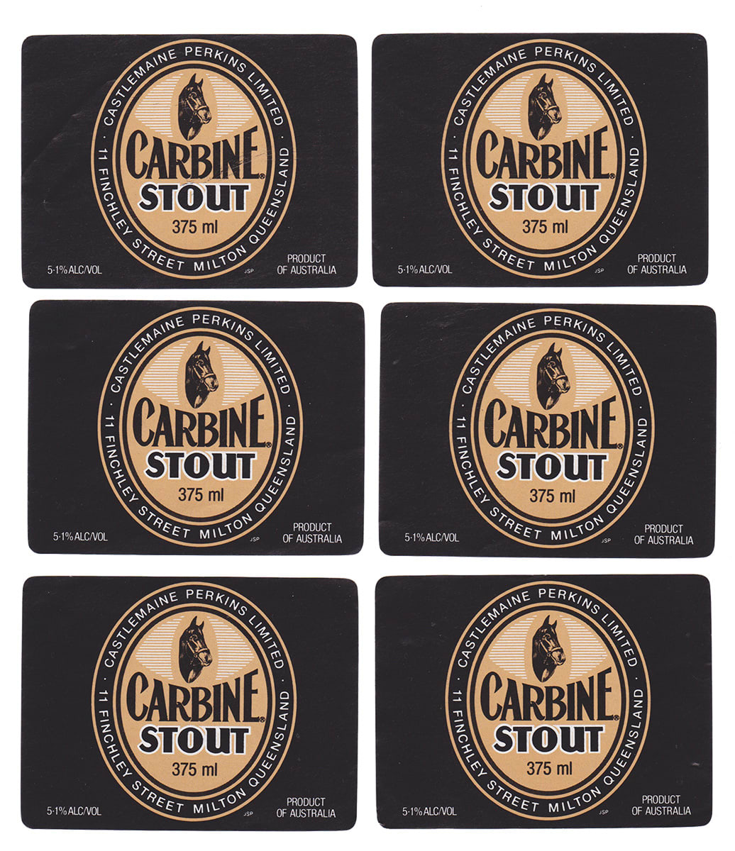 Castlemaine Perkins Carbine Stout Labels