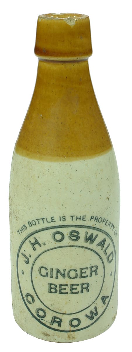 Oswald Corowa Ginger Beer Bottle