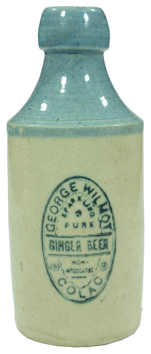 George Wilmot Sparkling Pure Ginger Beer Colac Bottle