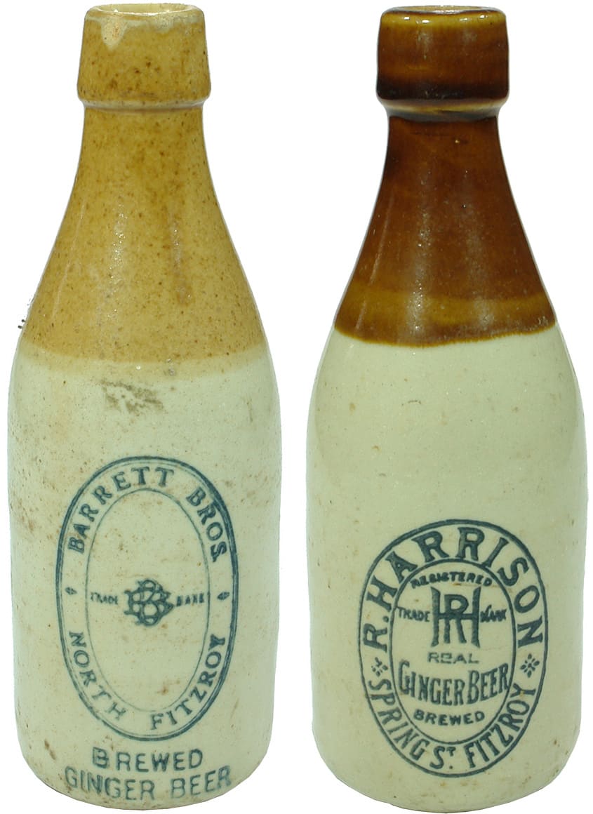 Old Stoneware Ginger Beer Bottles