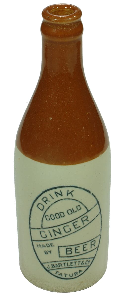 Bartlett Tatura Drink Ginger Beer Old Bottle