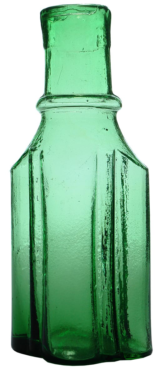 Green Glass Antique Pickle Bottle