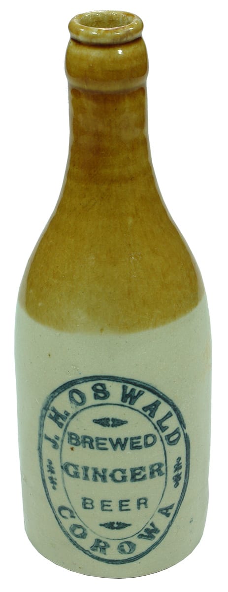 Oswald Brewed Ginger Beer Corowa Stoneware Bottle