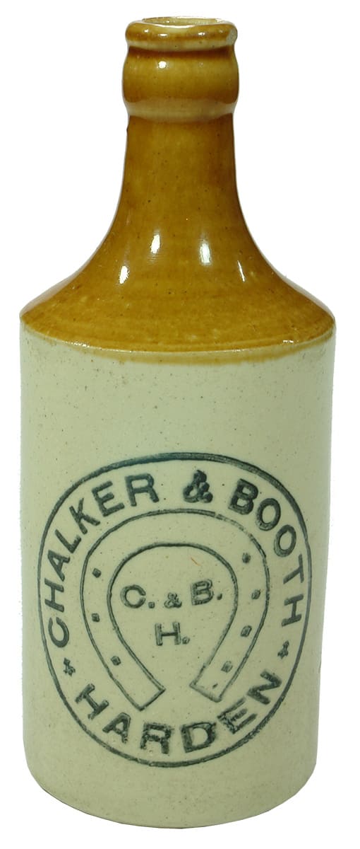 Chalker Booth Harden Stoneware Ginger Beer Bottle