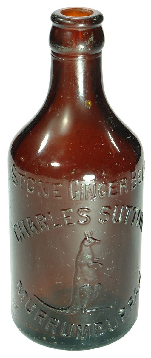 Charles Sutton Murrumburrah Brewed Ginger Beer Bottle