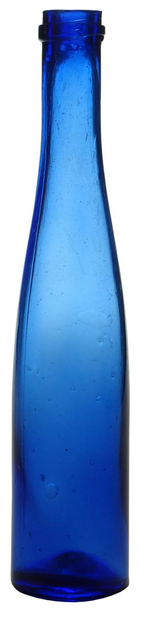 Cobalt Blue Glass Salad Oil Bottle