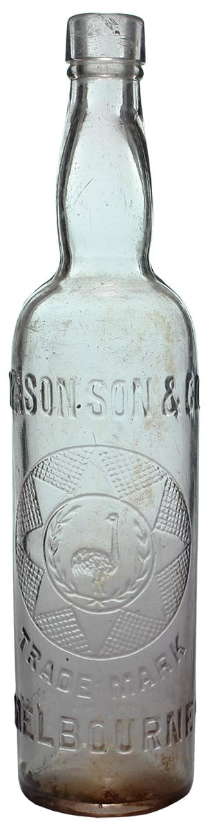 Dyason Melbourne Emu Cordial Bottle