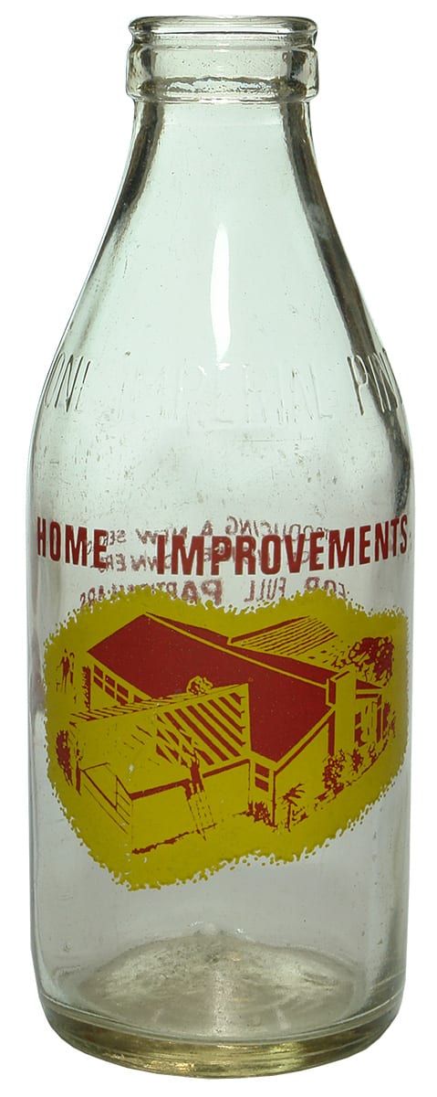 Home Improvements Melville St Hobart Milk Bottle